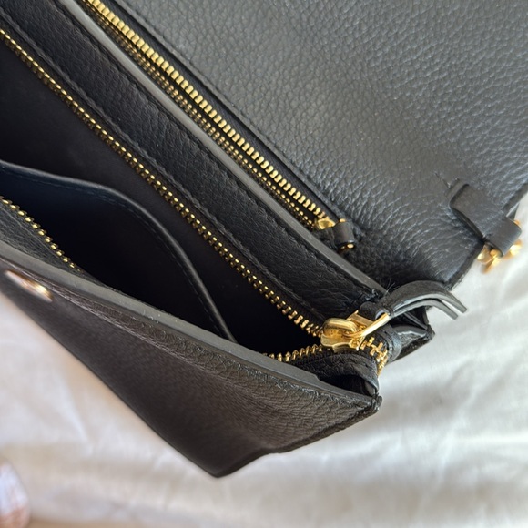 TORY BURCH Georgia Pebble Leather Combo Crossbody - Picture 7 of 11